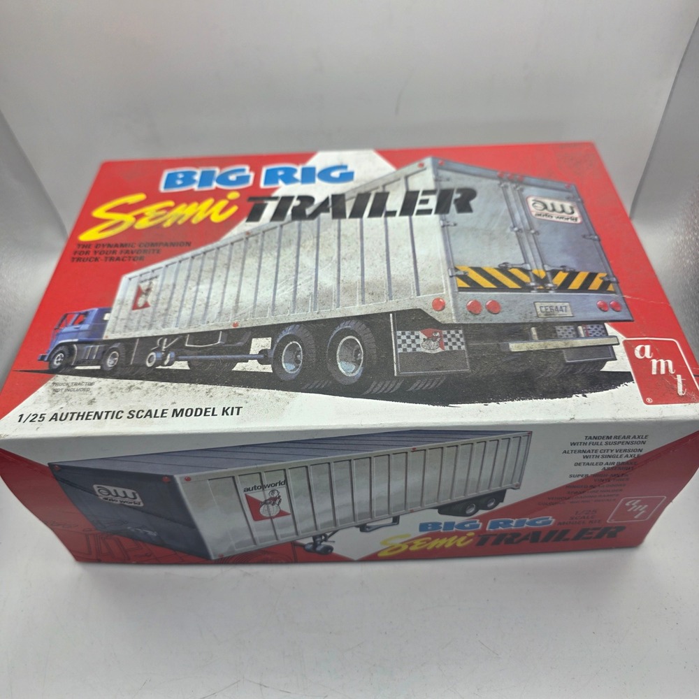 AMT Big Rig Semi Trailer 1/25 Model Kit AMT1164/06 2-in-1 Open Box